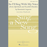 Abdeckung für "So I'll Sing With My Voice" von Dominick Argento