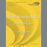 Abdeckung für "Divertimento No. 4 (ed. Patricia Cornett)" von Vicente Martin y Soler