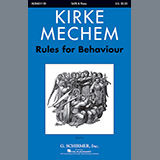 Cover Art for "Rules For Behaviour, 1787" by Kirke Mechem