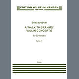 Cover Art for "A Walk To Brahms Violin Concerto - Full Score" by Britta Byström
