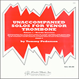 Tommy Pederson Unaccompanied Solos For Tenor Trombone, Volume 1 - Melodic Exercises l'art de couverture