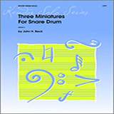 Three Miniatures For Snare Drum