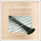 Alan Woy Classics For Clarinet Quartet - Bb Bass Clarinet l'art de couverture