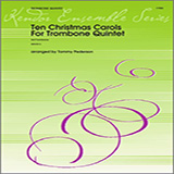 Tommy Pederson Ten Christmas Carols For Trombone Quintet/3rd Trombone l'art de couverture