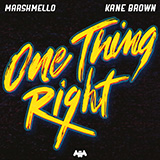 Carátula para "One Thing Right" por Marshmello & Kane Brown