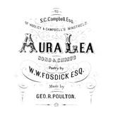Abdeckung für "Aura Lee" von George R. Poulton