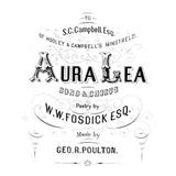 Abdeckung für "Aura Lee" von W.W. Fosdick