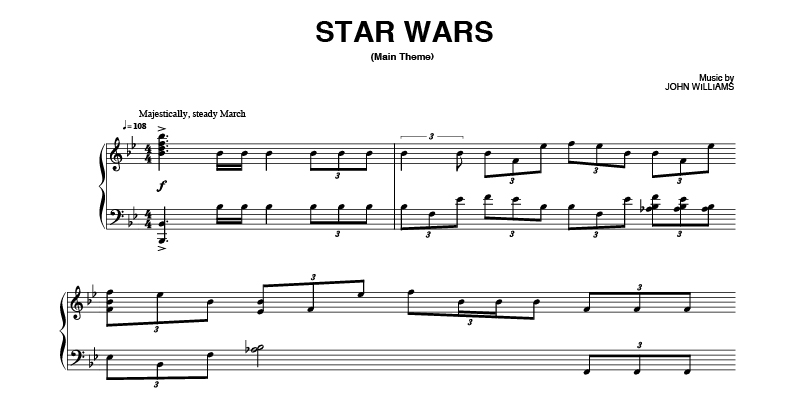 Partituras De Star Wars Sheet Music Direct